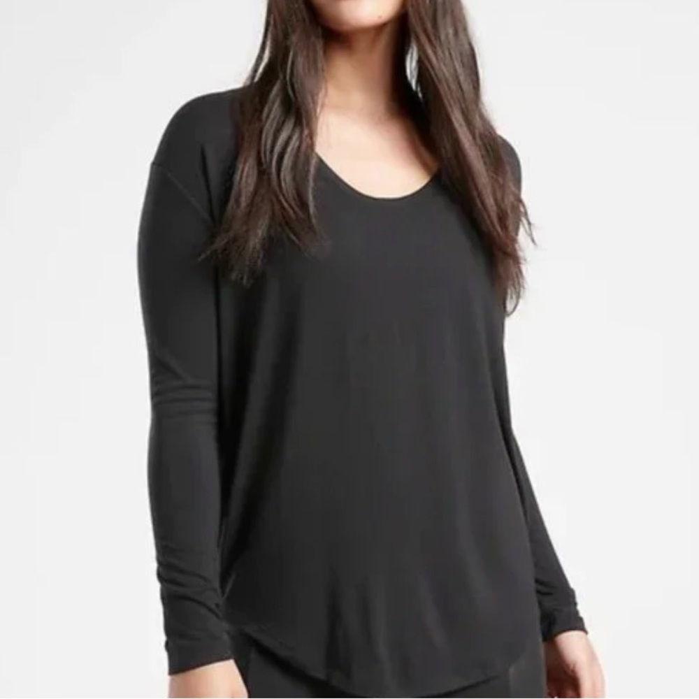 Athleta Cloudlight Rib Stratus Top Black Size S
